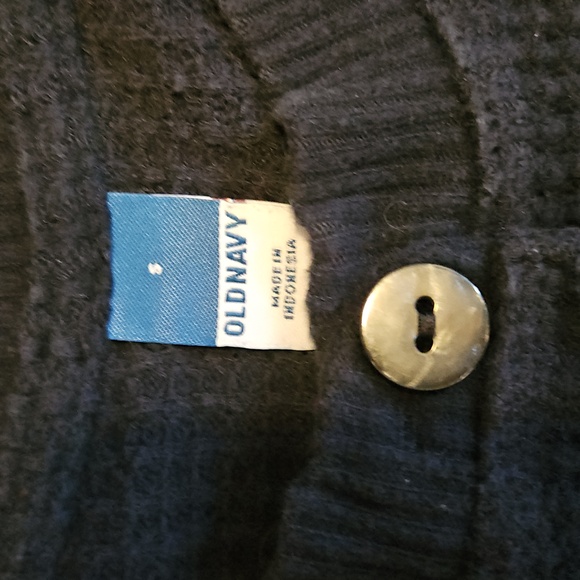 Black Button-Up Sweater - Picture 2 of 3